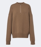 Extreme Cashmere N°496 Like cashmere-blend half-zip sweater
