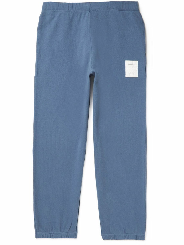 Photo: Norse Projects - Vanya Tapered Cotton-Jersey Sweatpants - Blue