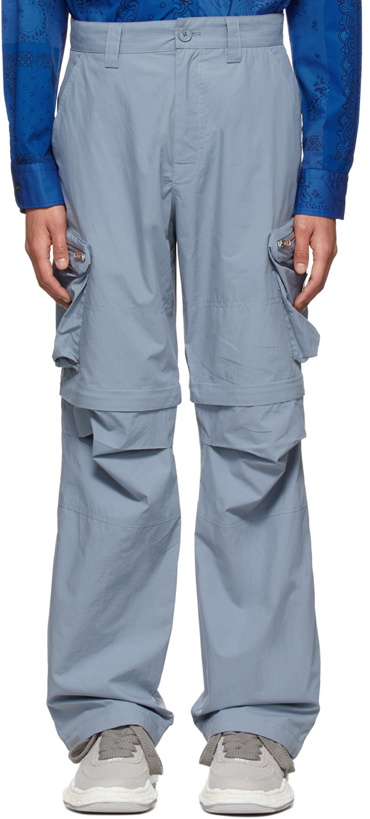 Photo: Kenzo Blue Cotton Cargo Pants