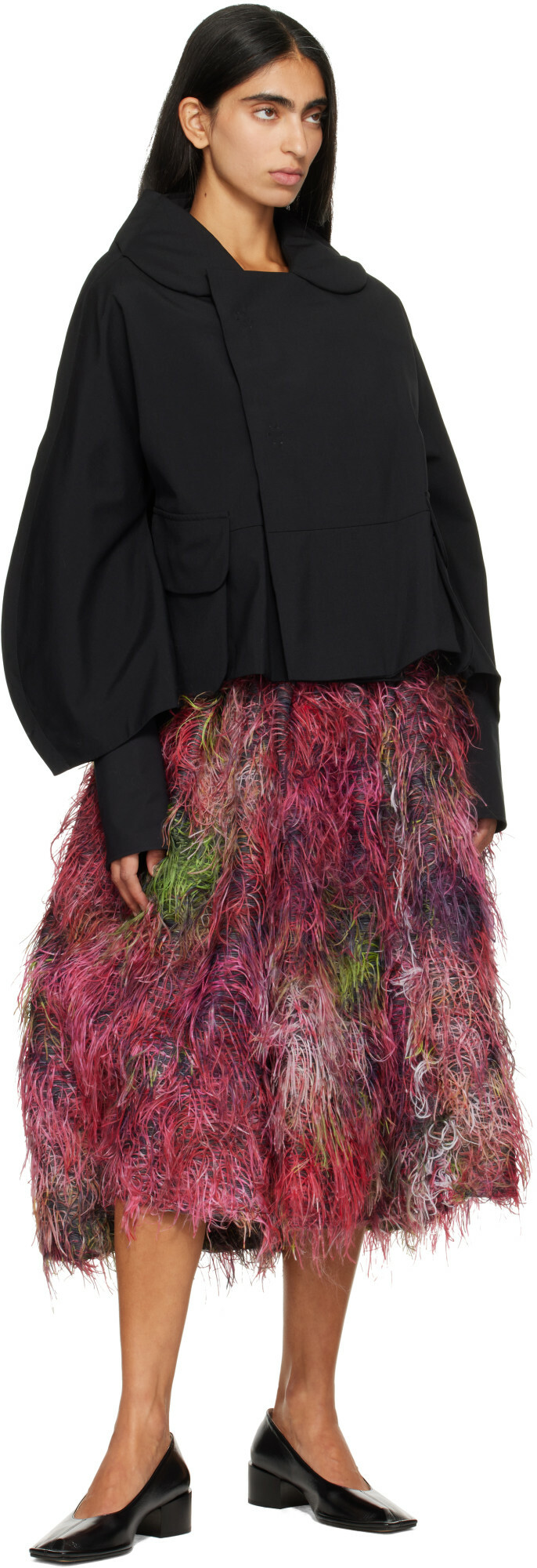 Comme des Garçons Comme des Garçons Black Wool Tropical Jacket