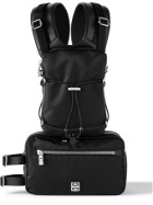 Givenchy - Venture Convertible Leather-Trimmed Nylon Backpack