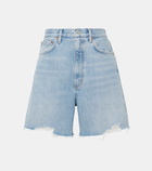 Agolde Stella high-rise denim shorts