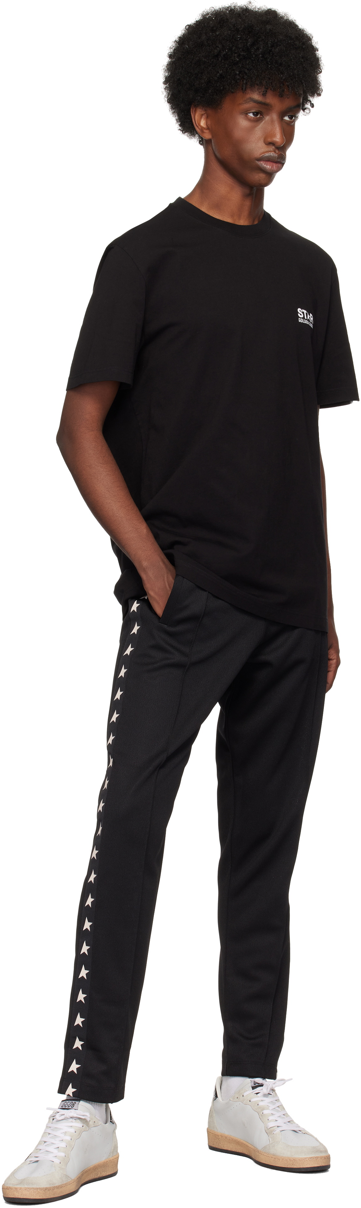 Golden Goose Black Logo & Star T-shirt
