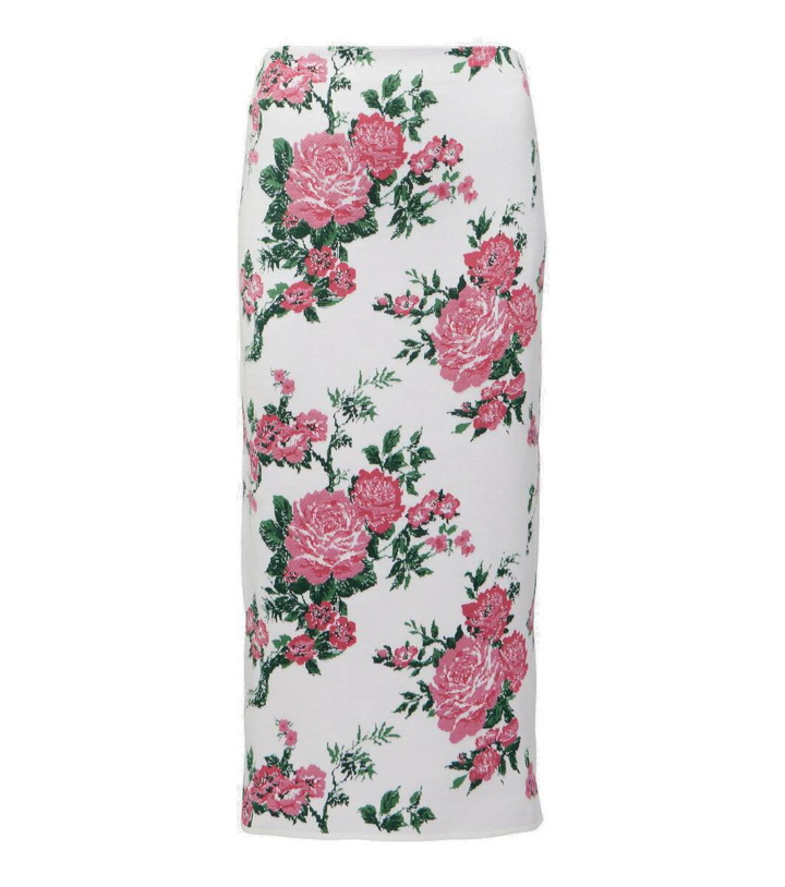 Photo: Carolina Herrera Floral silk-blend pencil skirt