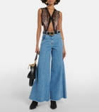 Etro - High-rise wide-leg jeans