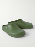Balenciaga - Pool Logo-Print Rubber Sandals - Green