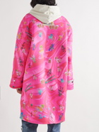 Liberal Youth Ministry - Oversized Printed Scuba Coat - Pink