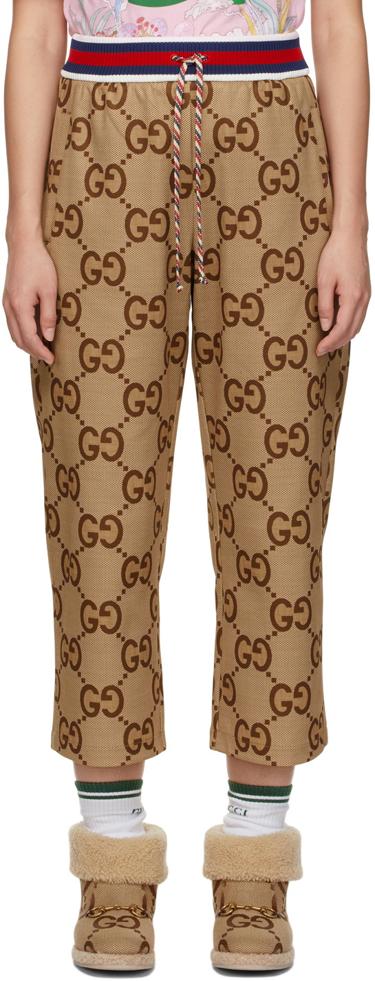 faktor ramme Korrupt Gucci Brown Lunar New Year 'Gucci Tiger' Jumbo GG Lounge Pants Gucci