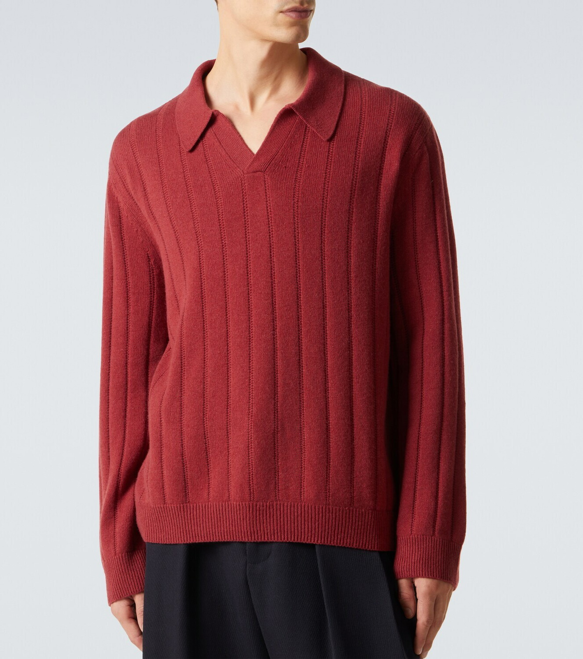 Le Kasha Sitia cashmere polo sweater