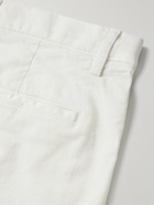 Theory - Zaine Straight-Leg Cotton-Blend Twill Shorts - White