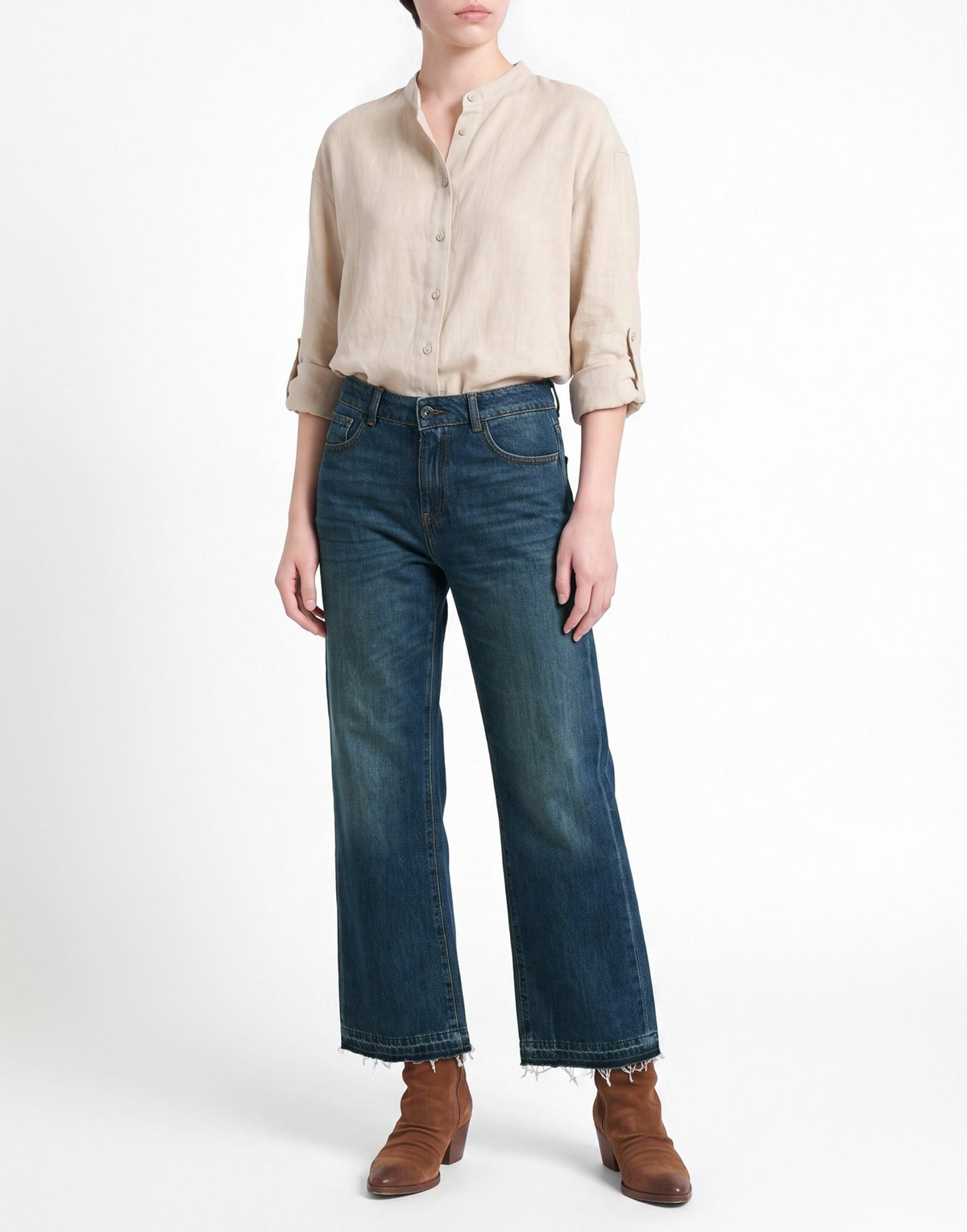 Manila Grace Womens Jeans in Blue