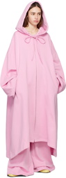 Abra Pink Oversized Hoodie Midi Dress