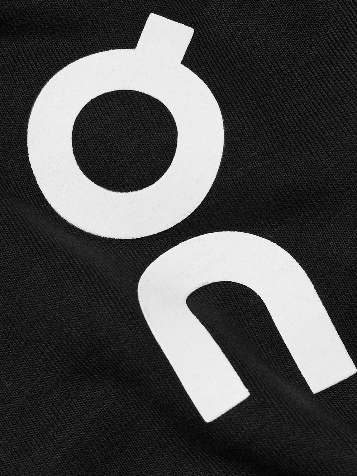 ON - Club Logo-Print Organic Cotton-Blend Jersey Sweatshirt - Black