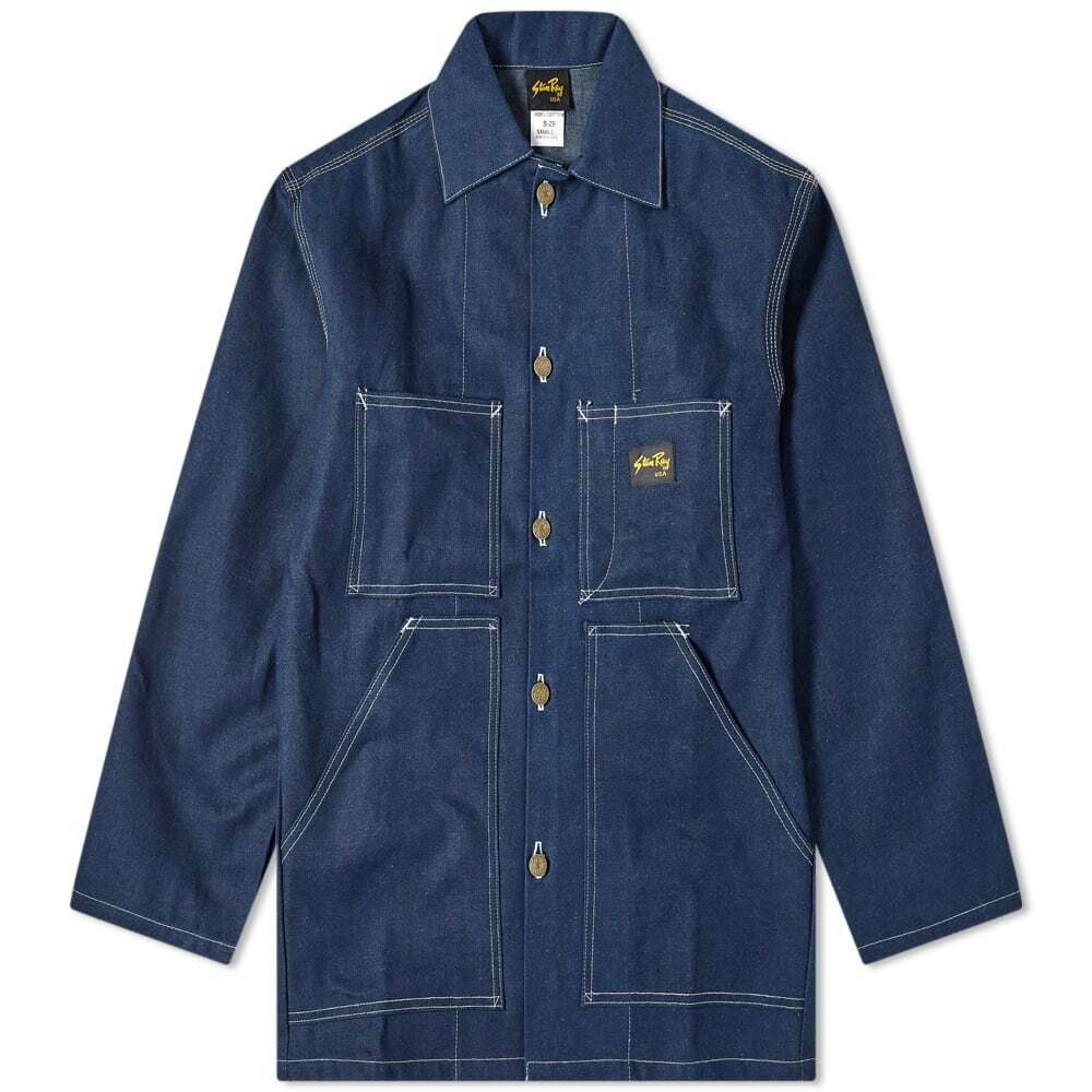 Stan Ray Men's Shop Jacket in Washed Chambray Stan Ray