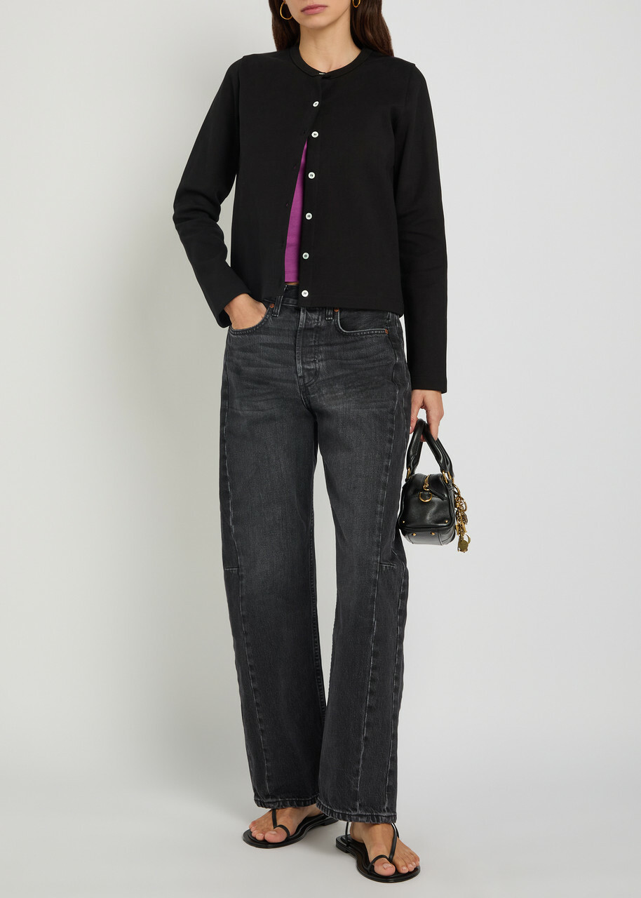 Flore Flore Poppy Cotton Cardigan Black