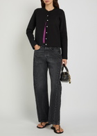 Flore Flore Poppy Cotton Cardigan Black