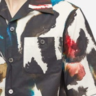 Alexander McQueen Men's All Over Grafitti Logo Vacation Shirt in Mix Color