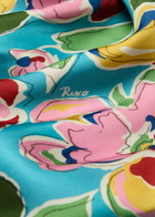 Rixo Marni Floral-print Satin Maxi Dress Blue