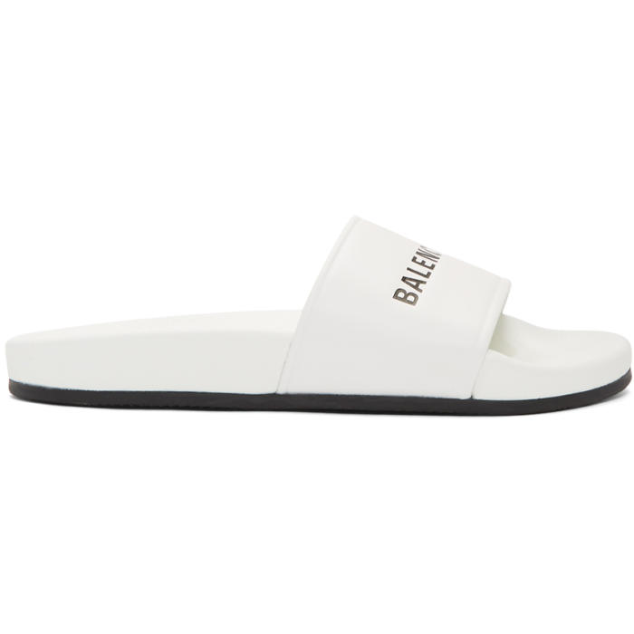 balenciaga slides white