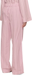 GANNI Pink Stripe Cotton Pyjama Pants