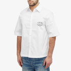 AMIRI Men's Arts District Short Sleeve Vacation Shirt in White