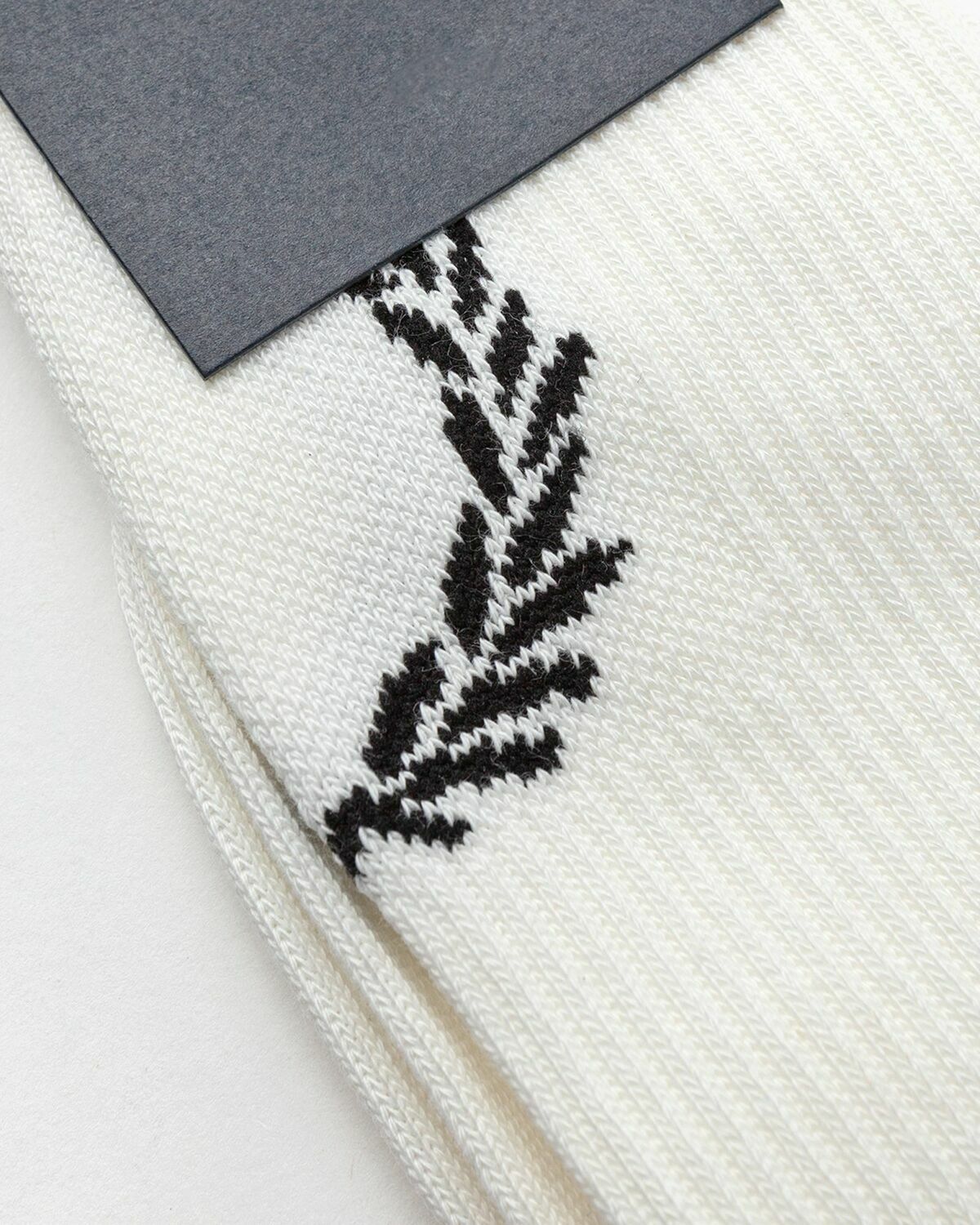 Fred Perry Laurel Wreath Jacquard Sock White Socks