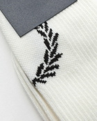 Fred Perry Laurel Wreath Jacquard Sock White Socks