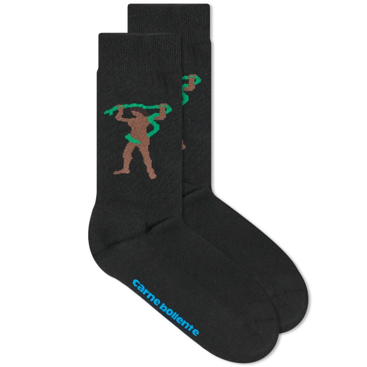 Carne Bollente Women's Milk Snake Socks in Black