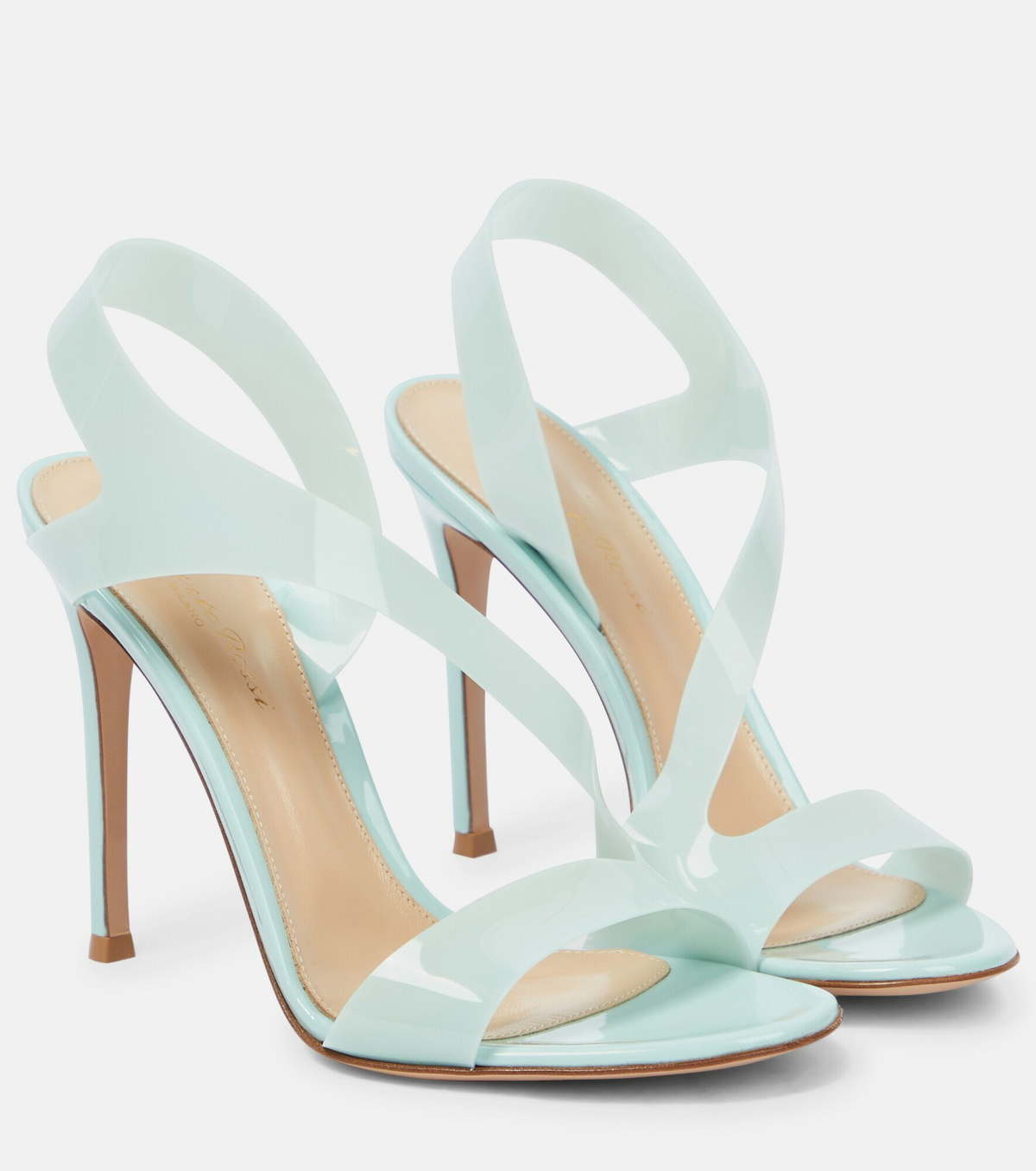 Gianvito Rossi - Beya Tan Sahara Suede Strappy Sandal, 85mm