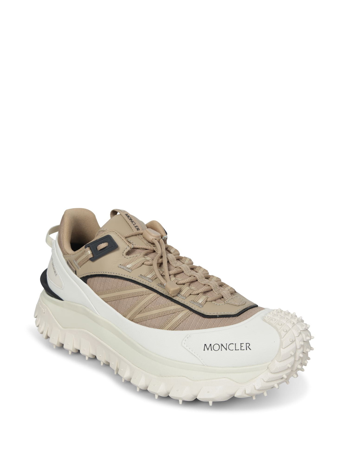 Moncler Trailgrip Gtx Beige And White Sneakers
