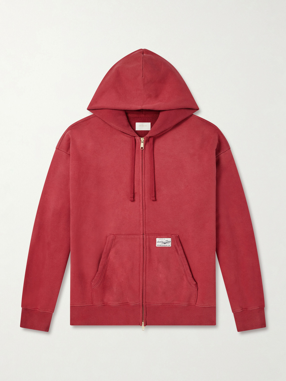 Aimé Leon Dore - Cotton-Jersey Zip-Up Hoodie - Red