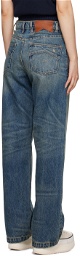 Rhude Indigo Wide-Leg Jeans