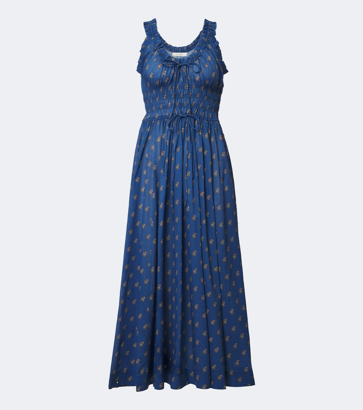 Dôen Emmaretta floral cotton midi dress