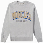 Moncler Men's Arch Logo Crew Sweat in Grey