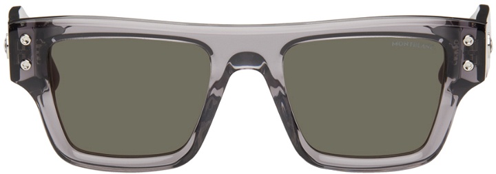 Photo: Montblanc Gray Square Sunglasses