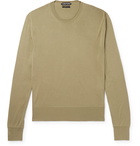 TOM FORD - Slim-Fit Silk Sweater - Green