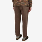 Folk Men's Crinkle Drawcord Assembly Trousers in Ash Brown