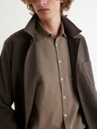 Massimo Alba - Genova Cotton-Chambray Shirt - Brown