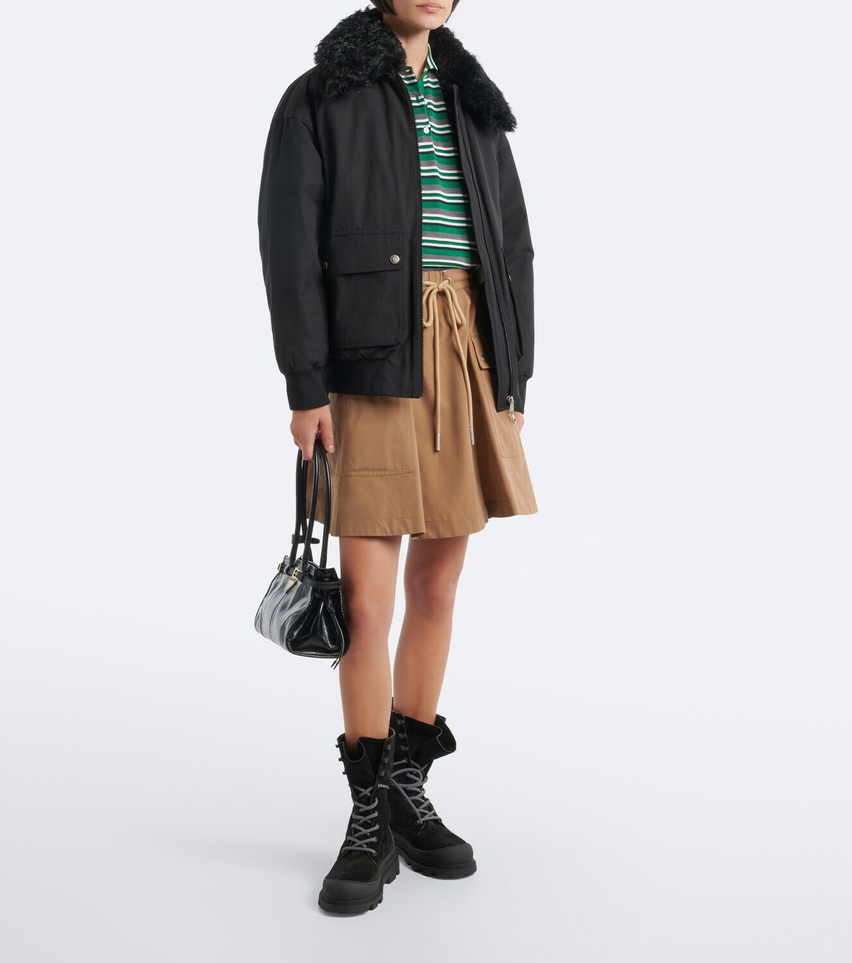 Moncler Vera suede lace-up boots