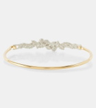 Jade Trau Posey 18kt gold and platinum bangle with diamonds