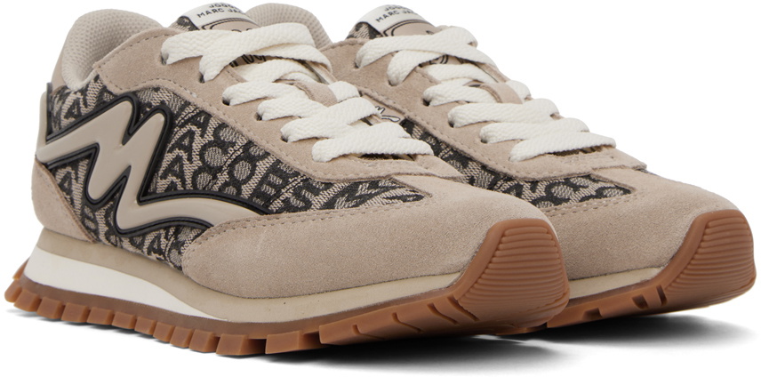 Marc Jacobs Beige 'The Monogram Jogger' Sneakers Marc Jacobs