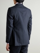 Husbands - Pinstriped Wool Suit Jacket - Blue