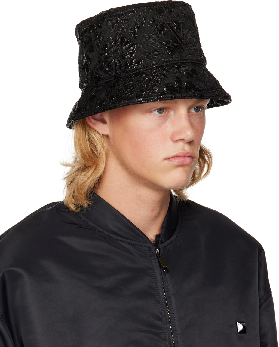 ハット VALENTINO GARAVANI Black Felt Bucket Hat Valentino Garavani Black Felt Bucket Hat | italist