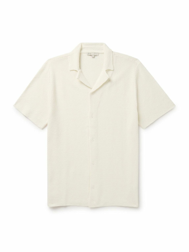 Photo: Onia - Camp-Collar Cotton-Blend Shirt - Neutrals