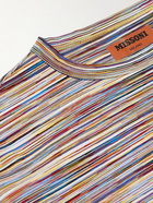 Missoni - Striped Cotton-Jersey T-Shirt - Red