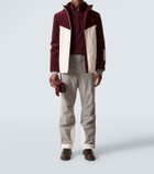 Brunello Cucinelli Cashmere and cotton-blend half-zip sweatshirt