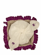 JOHANNA ORTIZ - Set Of 2 Embroidered Cloth Bread Baskets