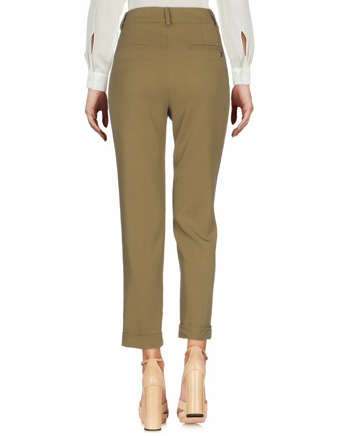 Manila Grace Womens Pants Military in Green