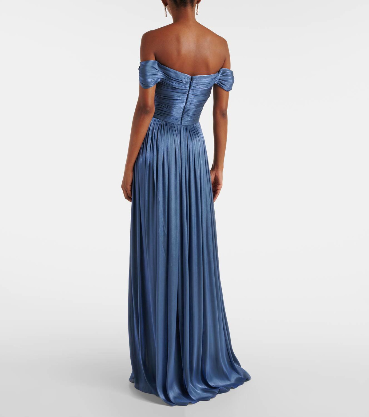 green emerald velvet dress Lissie Silk Velvet Gown in Black