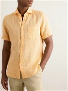 Incotex - Slim-Fit Linen Shirt - Yellow